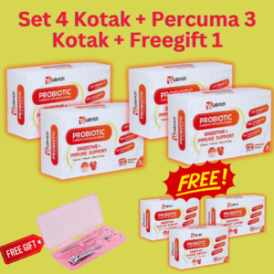 4 kotak Percuma 3 Set Promo 4 Kotak + Percuma 3 Kotak + 1 Freegift